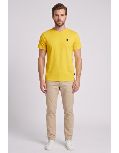 Refrigue t-shirt in jersey con logo patch R4529M261 [02b4184b]