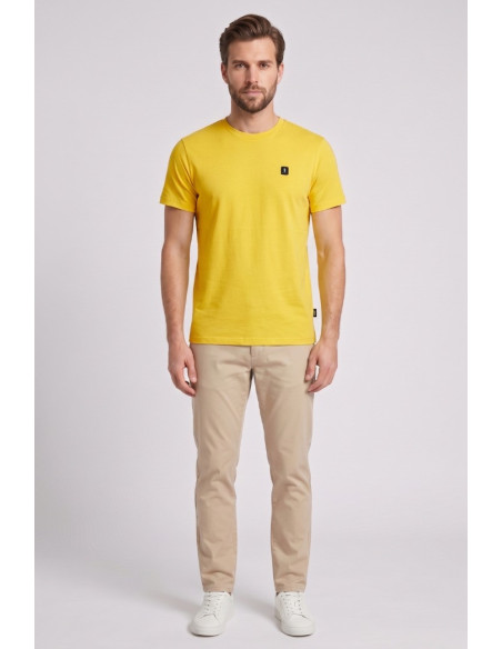 Refrigue t-shirt in jersey con logo patch R4529M261 [02b4184b]