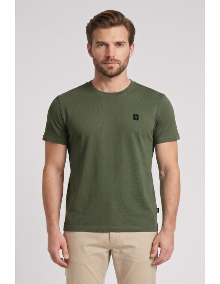 Refrigue t-shirt in jersey con logo patch R4529M261 [bf3f6a07]