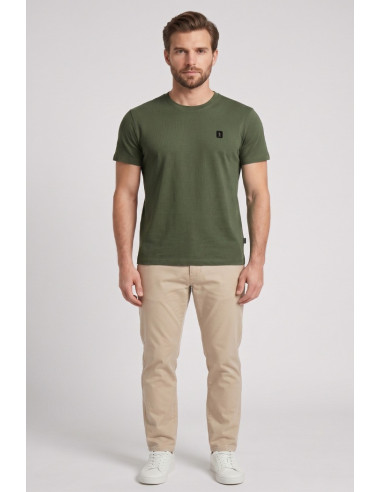 Refrigue t-shirt in jersey con logo patch R4529M261 [d104e80e]