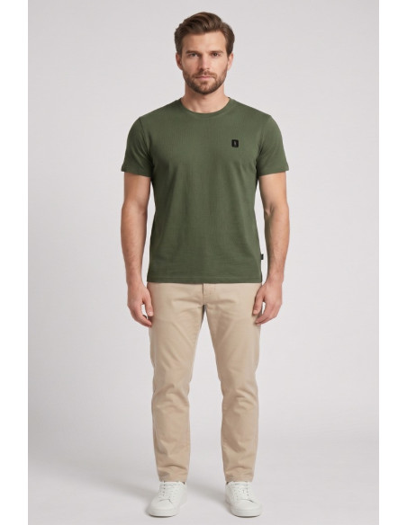 Refrigue t-shirt in jersey con logo patch R4529M261 [d104e80e]