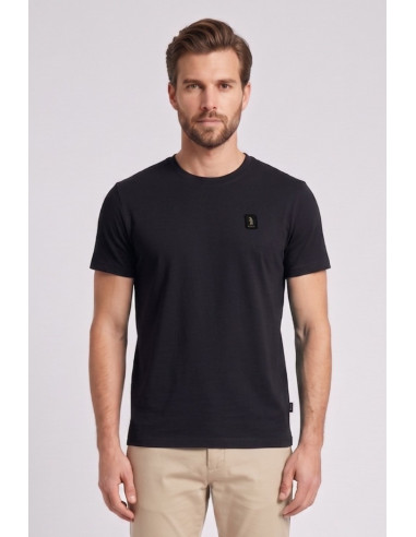 Refrigue t-shirt in jersey con logo patch R4529M261 [f55bba6e]