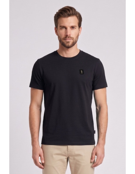 Refrigue t-shirt in jersey con logo patch R4529M261 [f55bba6e]