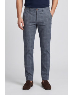 Guy pantalone a quadri in cotone stretch Spider232yk-1035bstp m50037 [e3edd716]