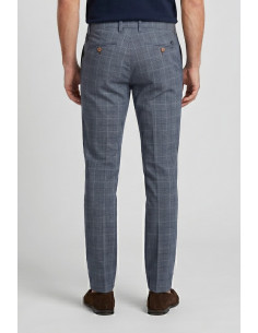 Guy pantalone a quadri in cotone stretch Spider232yk-1035bstp m50037 [e3edd716] 2