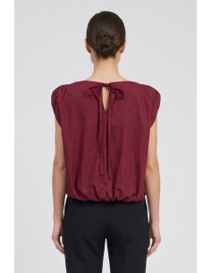 Maidoma blusa in cotone con dettaglio fiore pe26f183/ma8441 [01bae234] 2