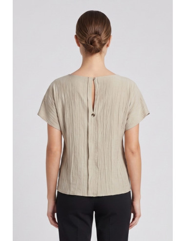 Maidoma blusa in viscosa stretch con dettaglio piume pe26f183/ma8449 [06db92b2]