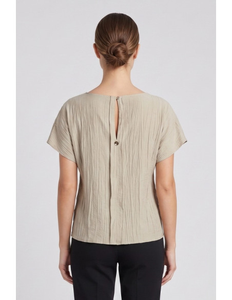 Maidoma blusa in viscosa stretch con dettaglio piume pe26f183/ma8449 [06db92b2]