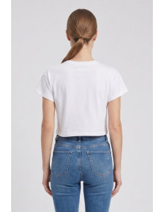 Fly Girl t-shirt in cotone stretch con strass 1005/05 [f59981f1] 2