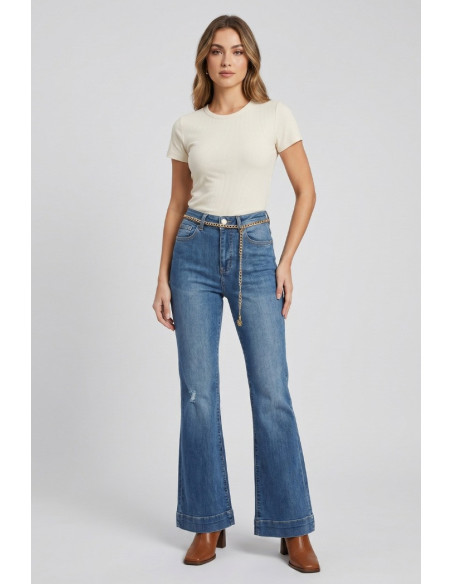 Markup jeans flare in denim di cotone stretch MW1650008 [42ff2034]