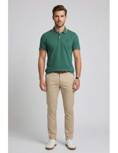 Refrigue polo in piquet di cotone stretch R5022M261 [fb5242fa]