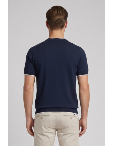 Refrigue maglia in filo di cotone con contrasti R4064M261 [dcb6a042]