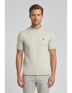 Refrigue maglia in filo di cotone con contrasti R4064M261 [abf419e8]