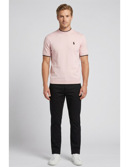 Refrigue maglia in filo di cotone con contrasti R4064M261 [f09fb358]