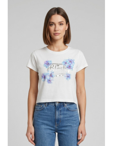 Blash t-shirt in cotone con stampa BS1710023 [d0d1da51]