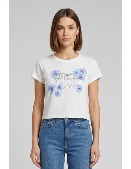 Blash t-shirt in cotone con stampa BS1710023 [d0d1da51]