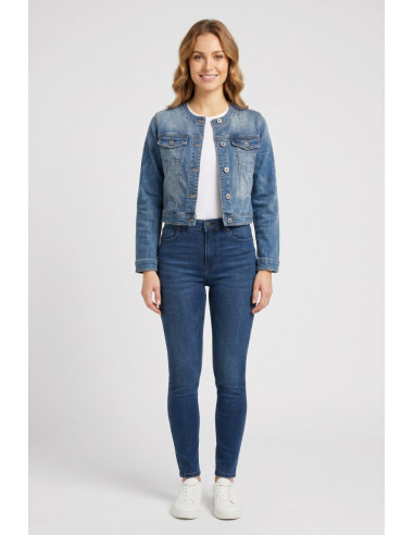 PDK giubbino in denim di cotone stretch 2225PGJ9566 [cf90c63d]