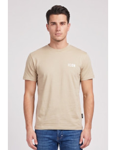 Icon t-shirt in cotone con ricamo logo IUPRET001 [912df2ef]
