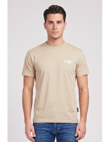 Icon t-shirt in cotone con ricamo logo IUPRET001 [912df2ef]