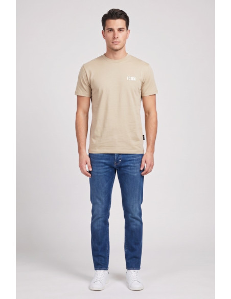 Icon t-shirt in cotone con ricamo logo IUPRET001 [ff1670e6]