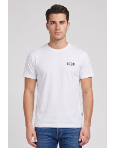 Icon t-shirt in cotone con ricamo logo IUPRET001 [b5fb55e6]