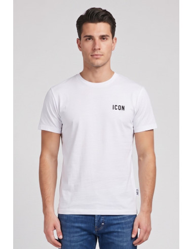 Icon t-shirt in cotone con ricamo logo IUPRET001 [b5fb55e6]