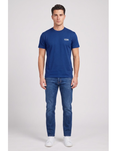 Icon t-shirt in cotone con ricamo logo IUPRET001 [40de6de9]