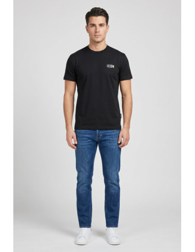 Icon t-shirt in cotone con ricamo logo IUPRET001 [f0c26f63]
