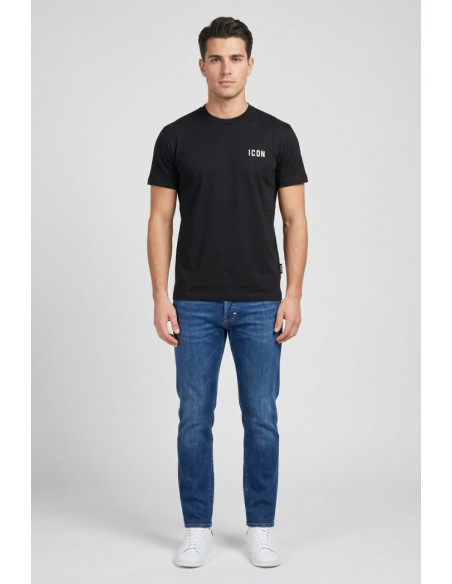 Icon t-shirt in cotone con ricamo logo IUPRET001 [f0c26f63]