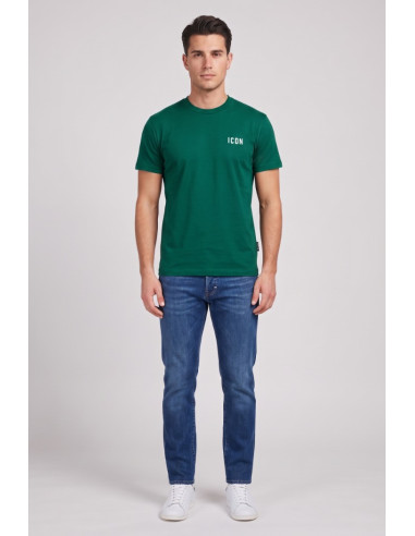 Icon t-shirt in cotone con ricamo logo IUPRET001 [5977916d]