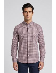 Vipa Camiceria camicia botton down a quadri in cotone Amster [767db445]