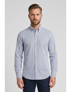 Vipa Camiceria camicia botton down rigata in cotone David [8785f55c]