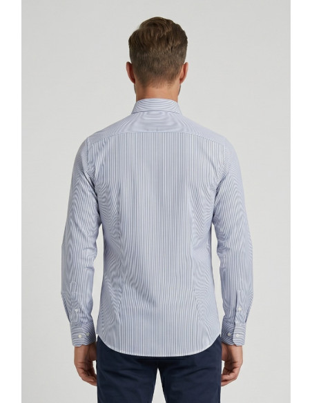 Vipa Camiceria camicia botton down rigata in cotone David [5ea3b651]