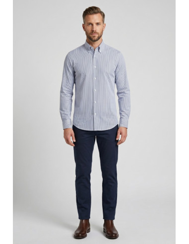 Vipa Camiceria camicia botton down rigata in cotone David [e9be7755]