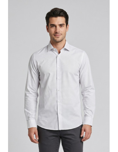 Vipa Camiceria camicia a pois in cotone Trame [d200b49e]