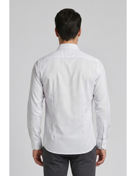 Vipa Camiceria camicia a pois in cotone Trame [0b26f793]