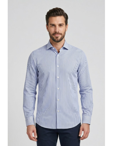 Vipa Camiceria camicia rigata in cotone Lord [4a383ce9]