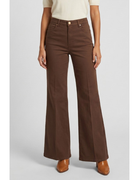 Fly Girl pantalone flare in cotone stretch 31329/02 [359cb025]