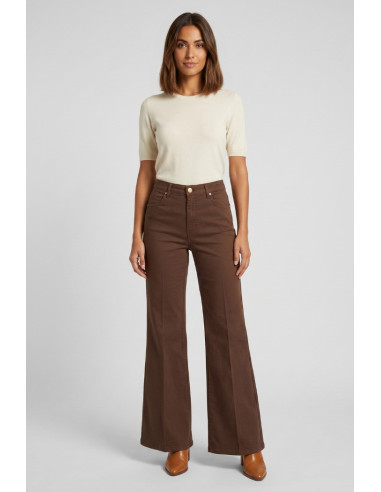 Fly Girl pantalone flare in cotone stretch 31329/02 [5ba7322c]