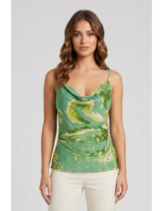 Fly Girl top in viscosa a fantasia 2984/03 [3f52ff87]