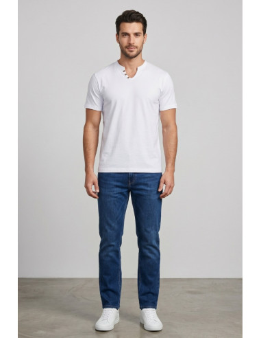 Urban Ring t-shirt in jersey di cotone con bottoni sul collo UR1110042 [35a5027f]