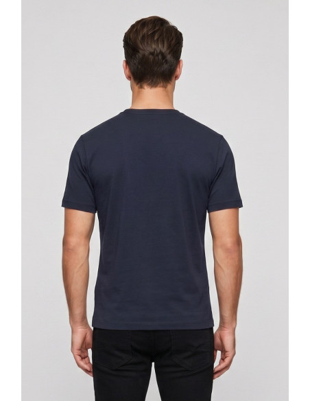 Urban Ring t-shirt in jersey di cotone con bottoni sul collo UR1110042 [19a6797d]