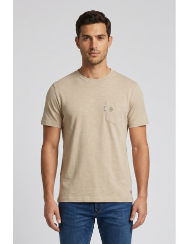 Beverly Hills Polo Club t-shirt in jersey di cotone con taschino TS450040 [a052236e]