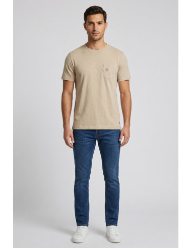 Beverly Hills Polo Club t-shirt in jersey di cotone con taschino TS450040 [ce69a167]