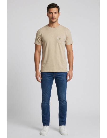 Beverly Hills Polo Club t-shirt in jersey di cotone con taschino TS450040 [ce69a167]