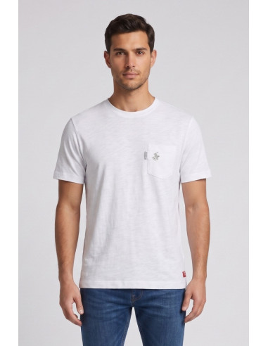 Beverly Hills Polo Club t-shirt in jersey di cotone con taschino TS450040 [84848467]