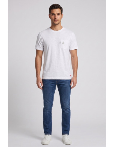 Beverly Hills Polo Club t-shirt in jersey di cotone con taschino TS450040 [eabf066e]