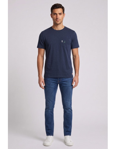 Beverly Hills Polo Club t-shirt in jersey di cotone con taschino TS450040 [71a1bc68]
