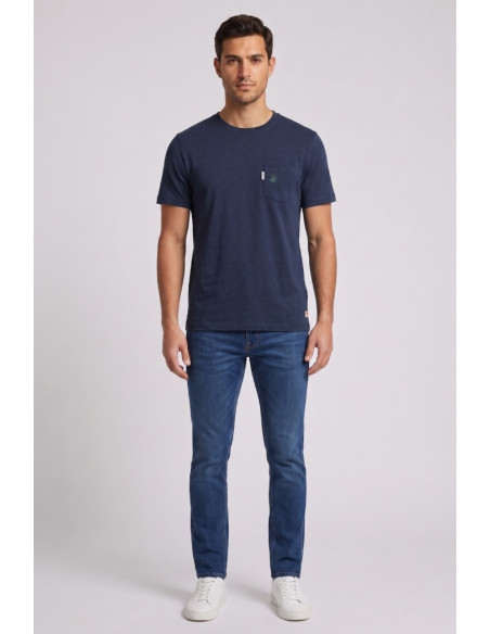 Beverly Hills Polo Club t-shirt in jersey di cotone con taschino TS450040 [71a1bc68]