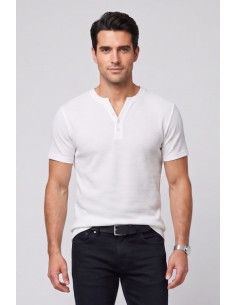 Guy t-shirt in cotone traforato Cabrio127-yuta jef M49893 [3e6ca28e]